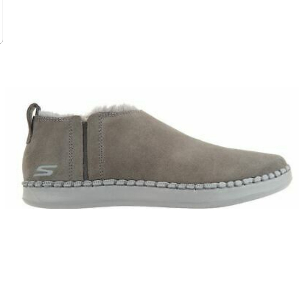 Skechers Go Vulc 2 Suede Faux Fur Booties